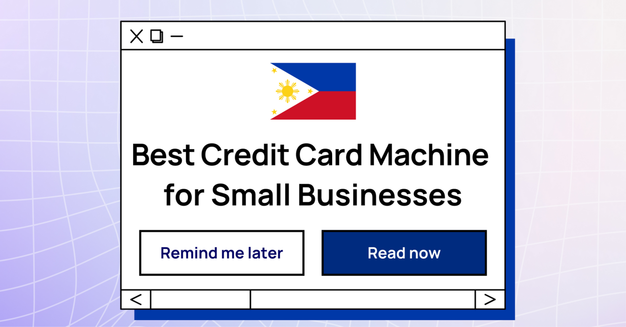 The best credit card machine for small business