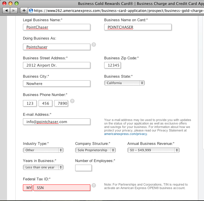 Shell business credit card application