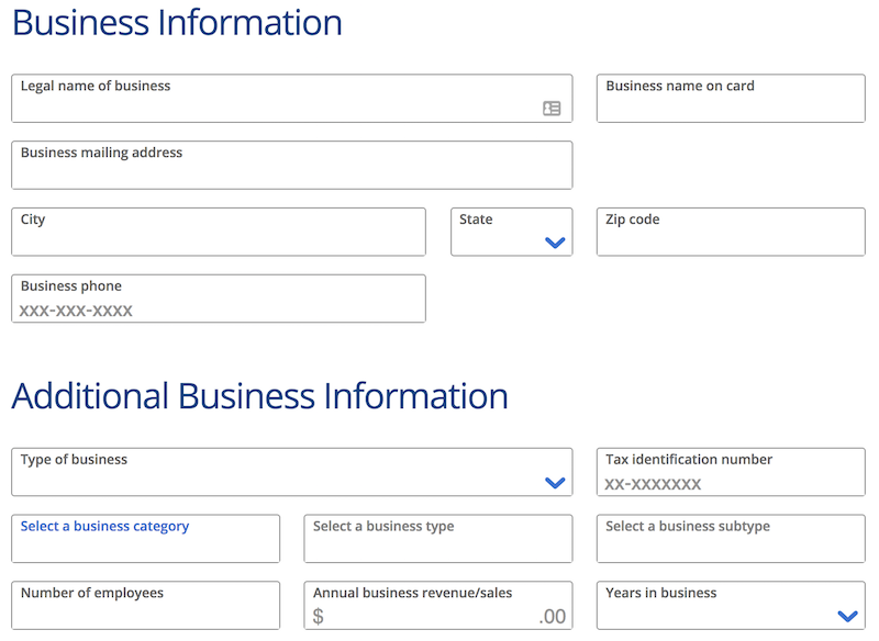 Register chase business credit card