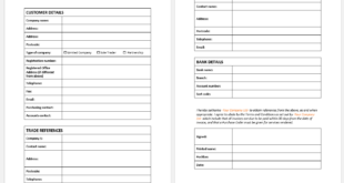 Small business credit application form