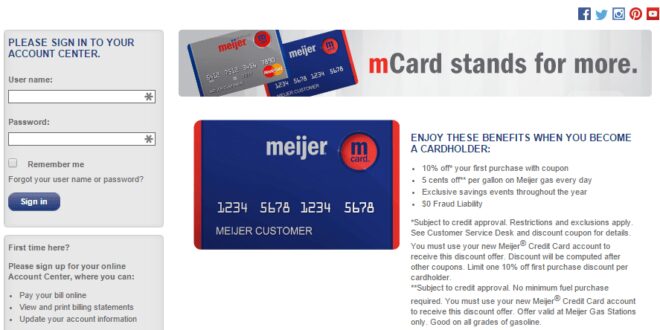 Meijer credit card apply