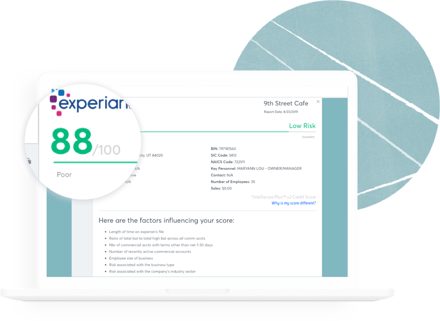 Experian credit report business