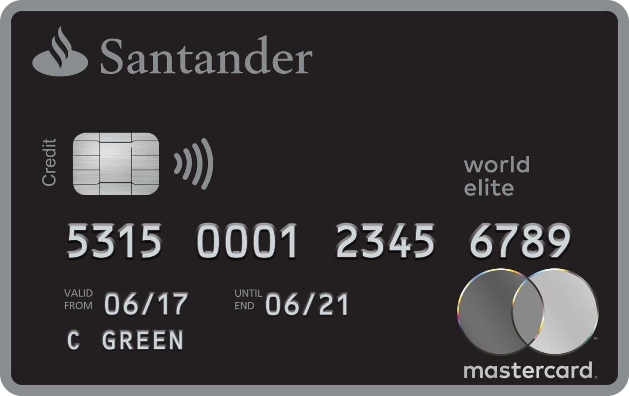 Santander bank business credit card