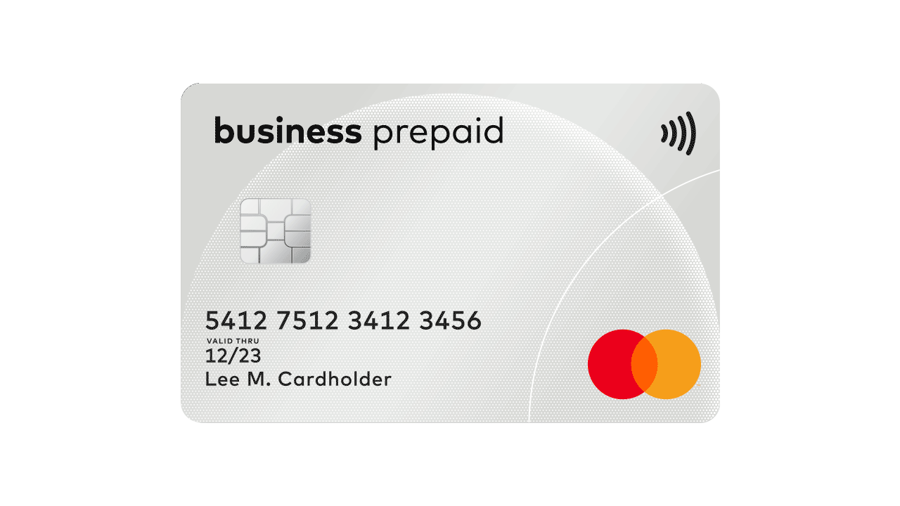 Prepaid credit card for business use