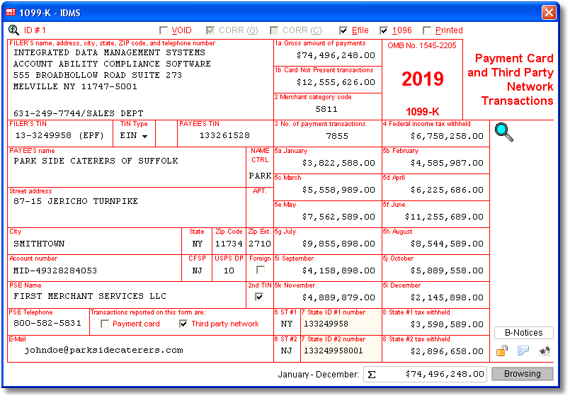 1099 business credit card