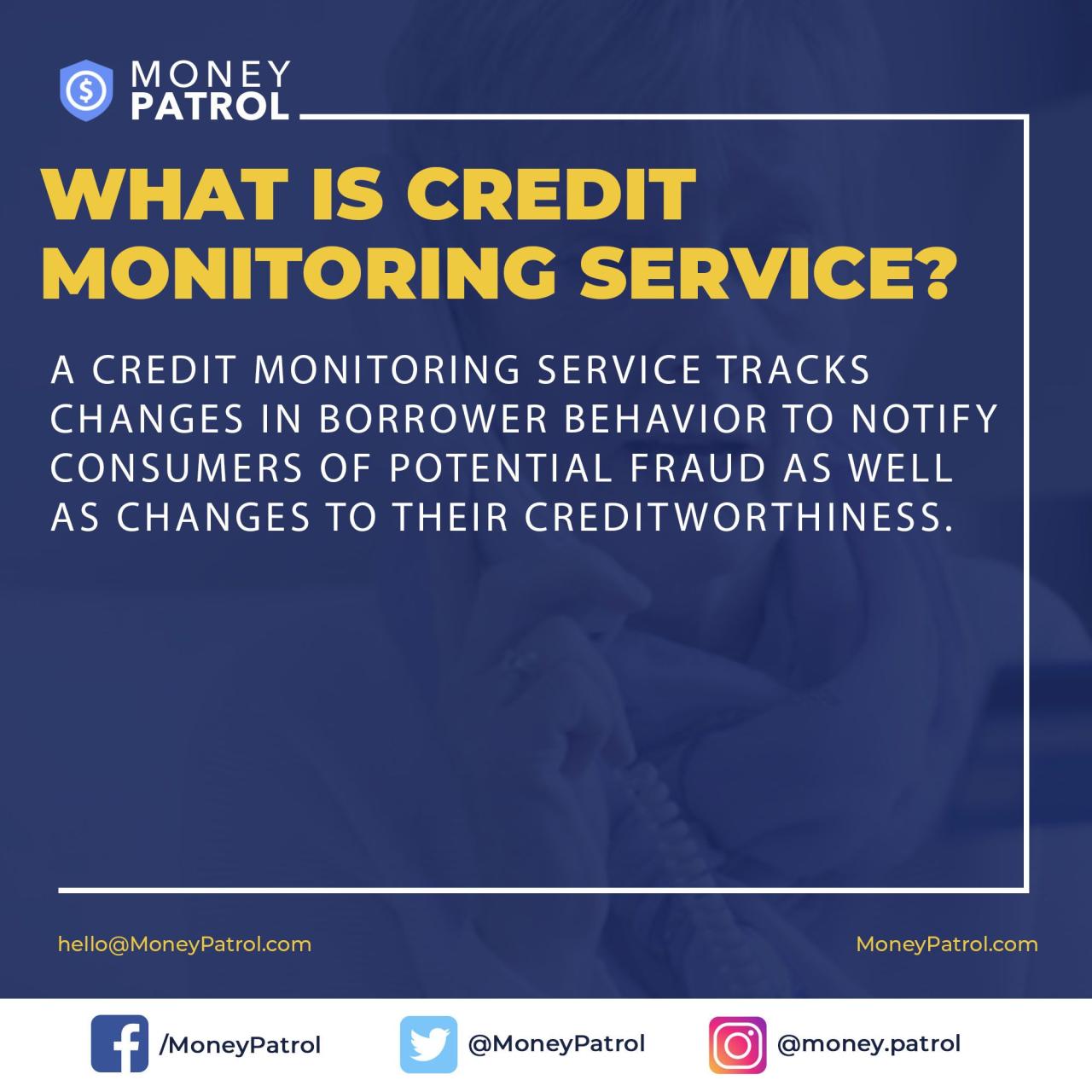 Credit monitoring services for businesses