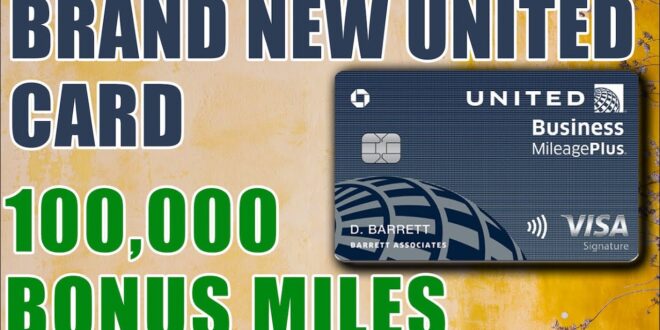 United business credit card 100k