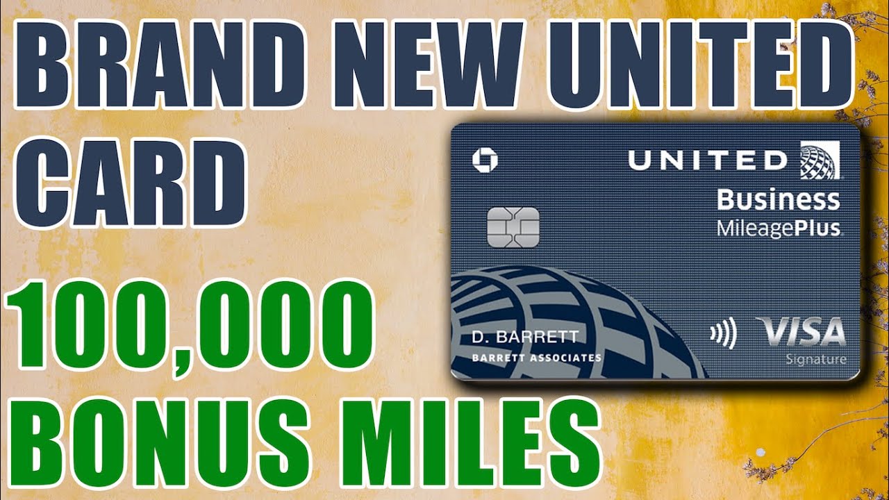 United business credit card 100k