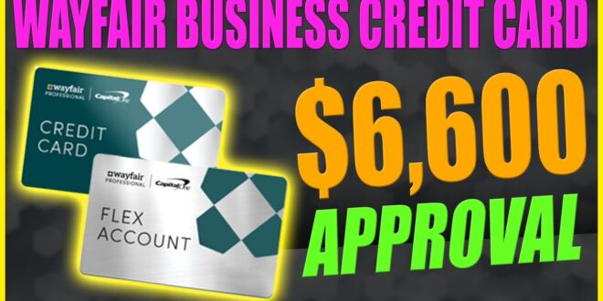 Wayfair business credit card application