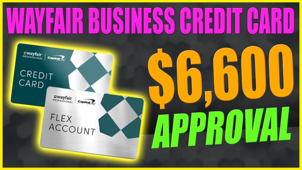 Wayfair business credit card application