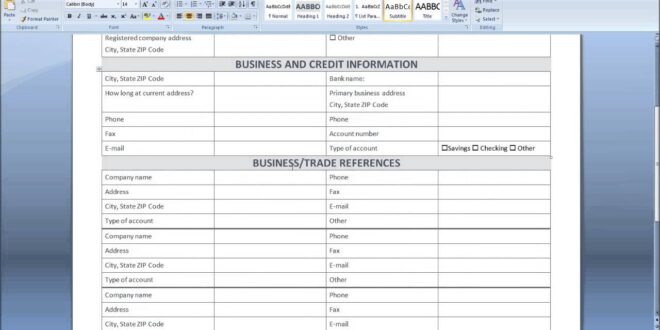 Online business credit application