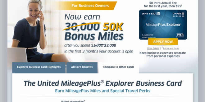 United airline business credit card