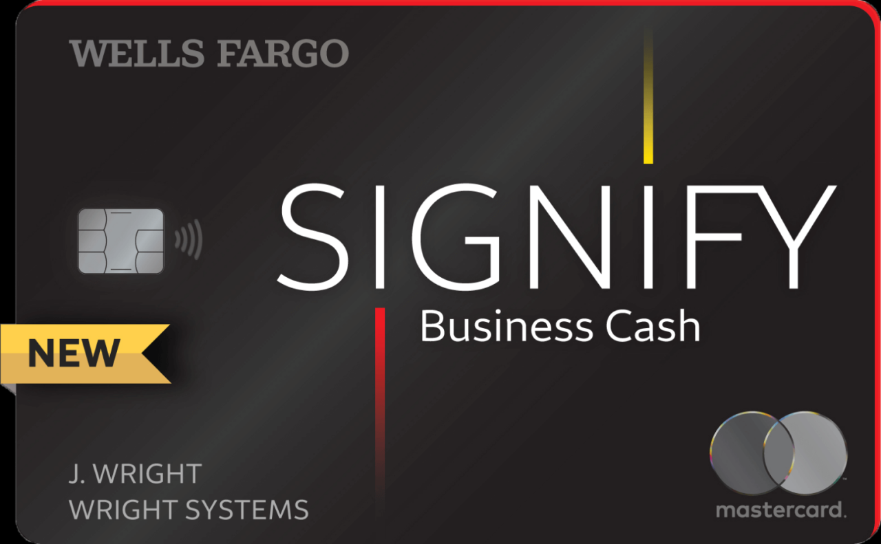 Wells fargo signify business cash credit card