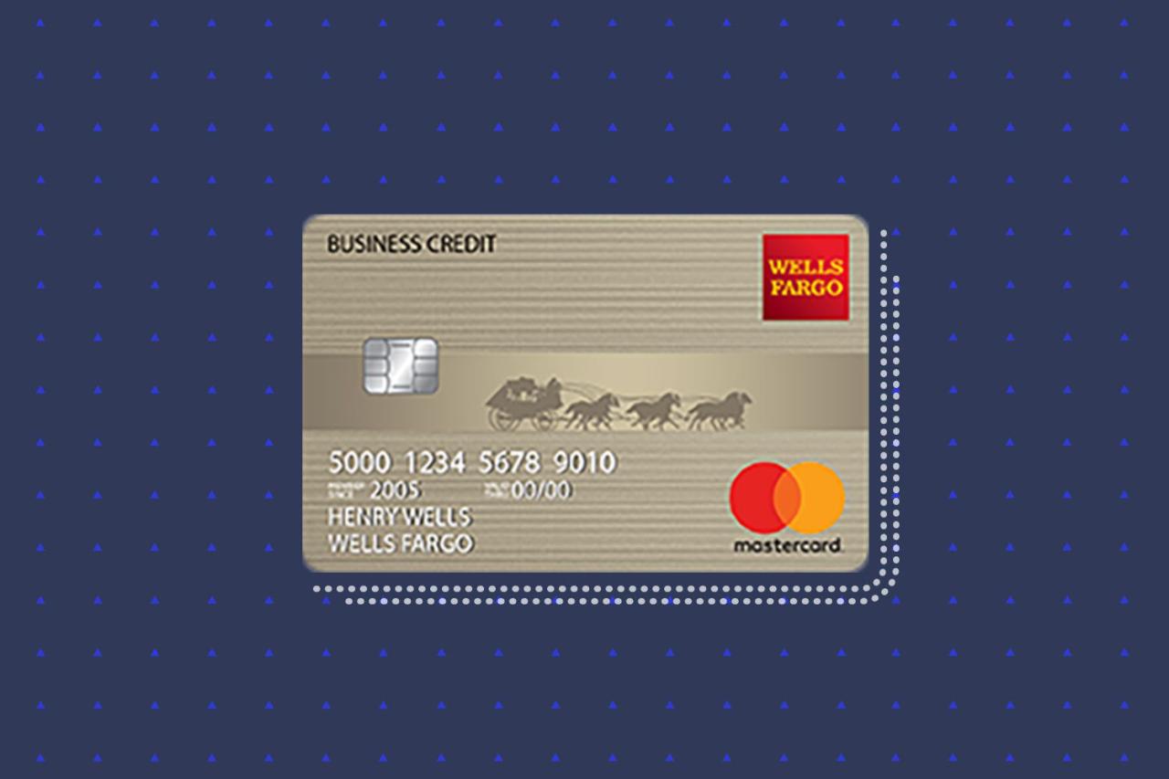 Wells fargo secured credit card business